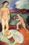 Henri Matisse From three bath oil painting artist